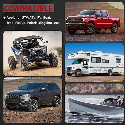 Miniatura 2 de Kit de reubicación de terminales de puente de carga de batería con poste remoto de batería, compatible con UTV, ATV, automóvil, camiones, RV,