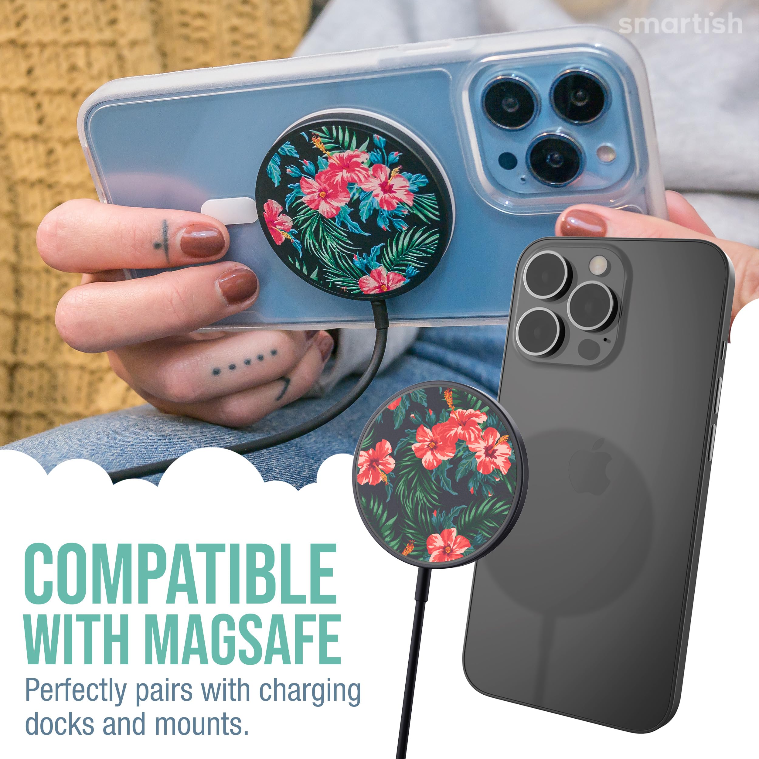 Amazon.com: Smartish Wireless Charger Compatible with MagSafe for