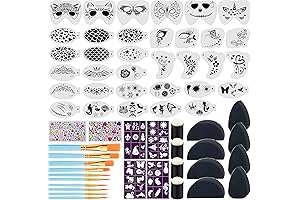 Suboyica Face Paint Stencils Kit for Party Halloween Face Makeup