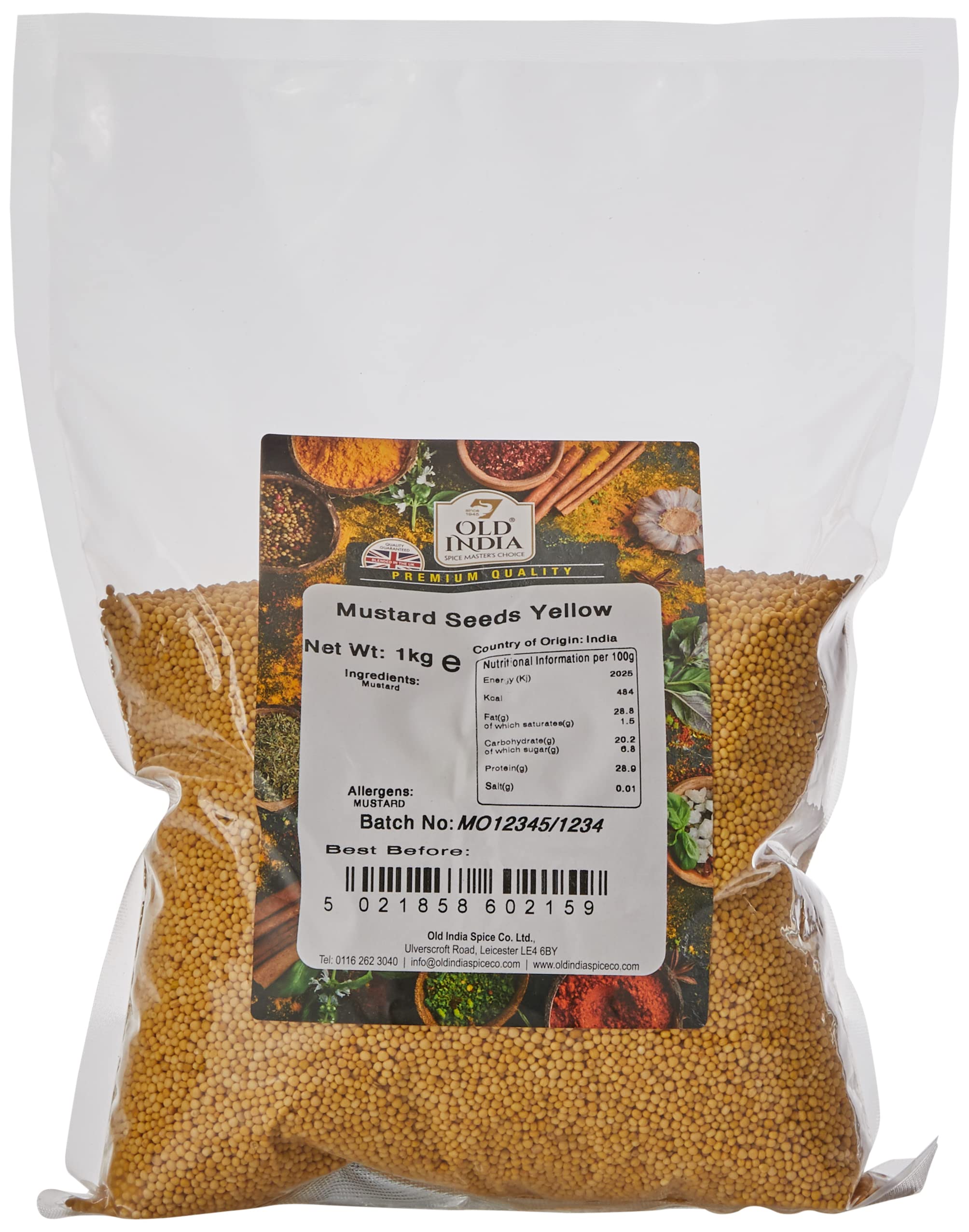 Old India Mustard Seeds Yellow 1kg