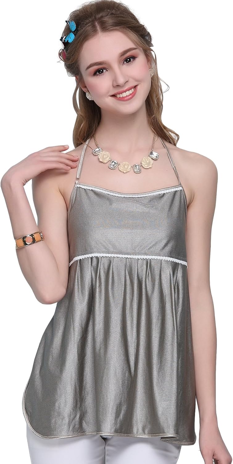 LVFEIER Anti Radiation Maternity Tank Silver