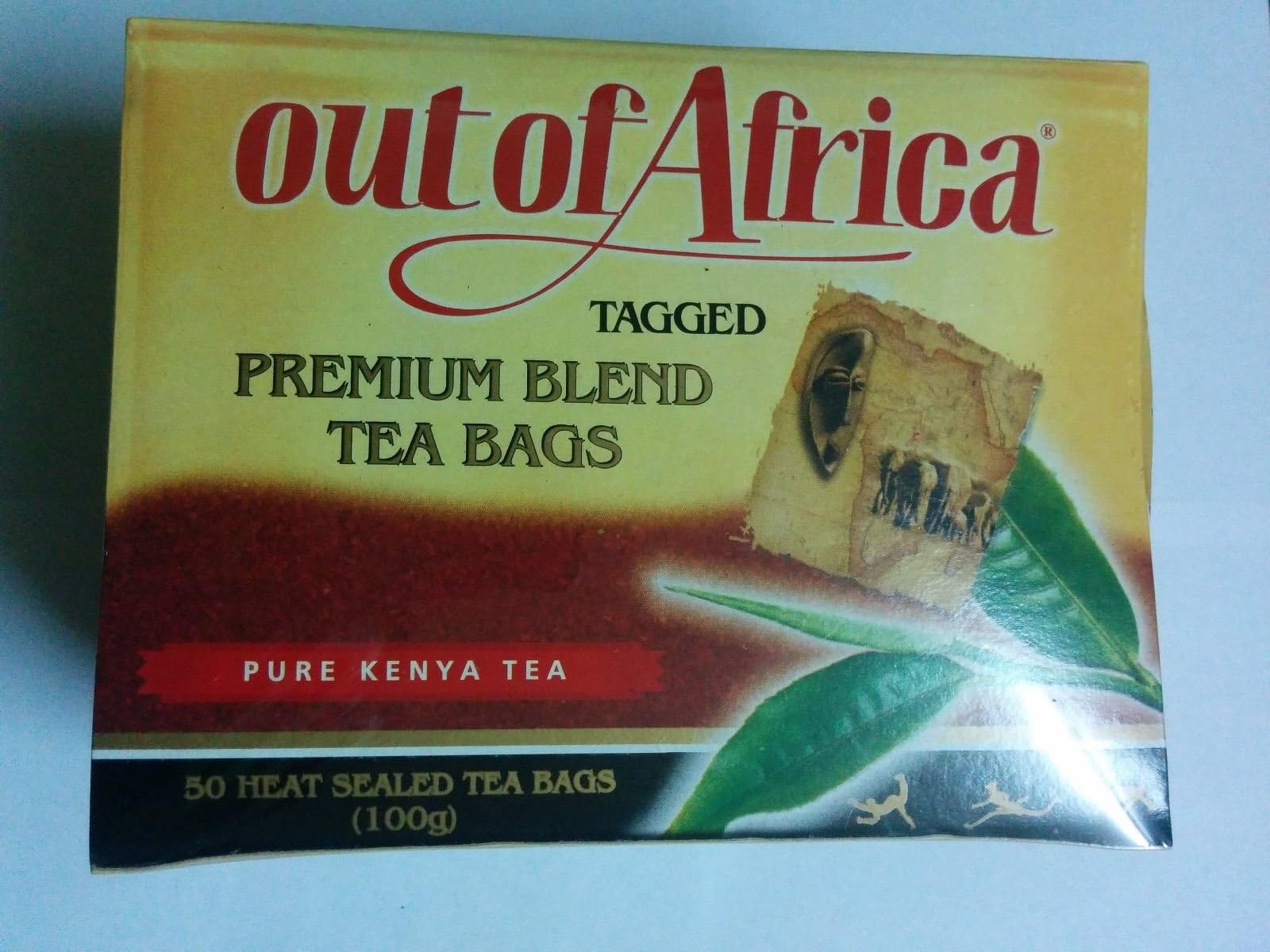 Pure Kenyan Out of Africa Premium Blend Enveloped Tea Bags (Kenya)- 50 Tea Bags