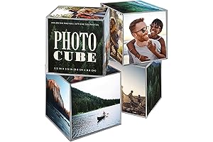 MCS 3.25x3.25 Inch Clear Plastic 6 Sided Photo Cube 4-Pack, Clear (65750)