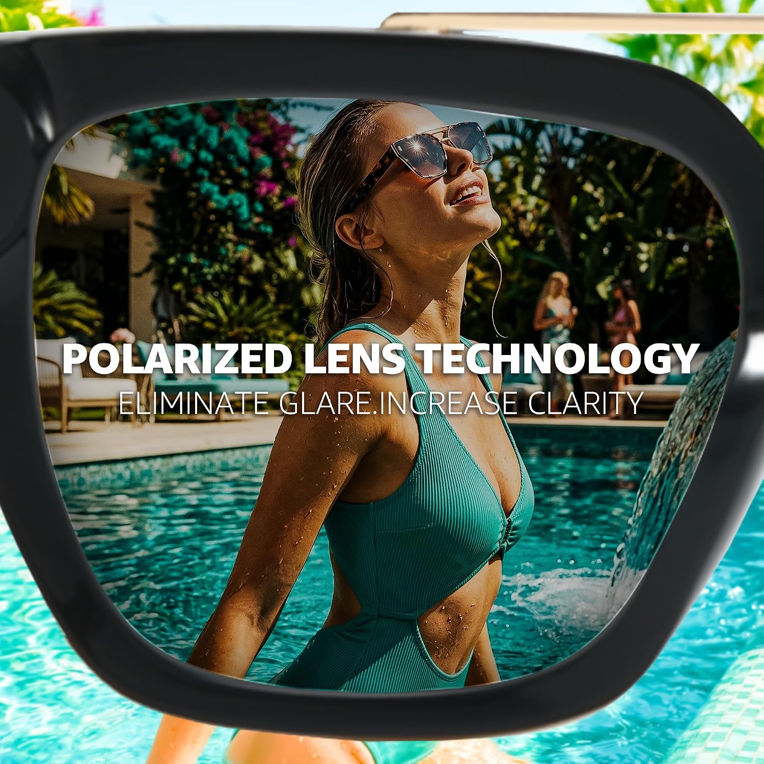 Myiaur Premium Acetate Sunglasses for Women Men, UV400 Protection & Polarized Anti Glare, Including Leather Case