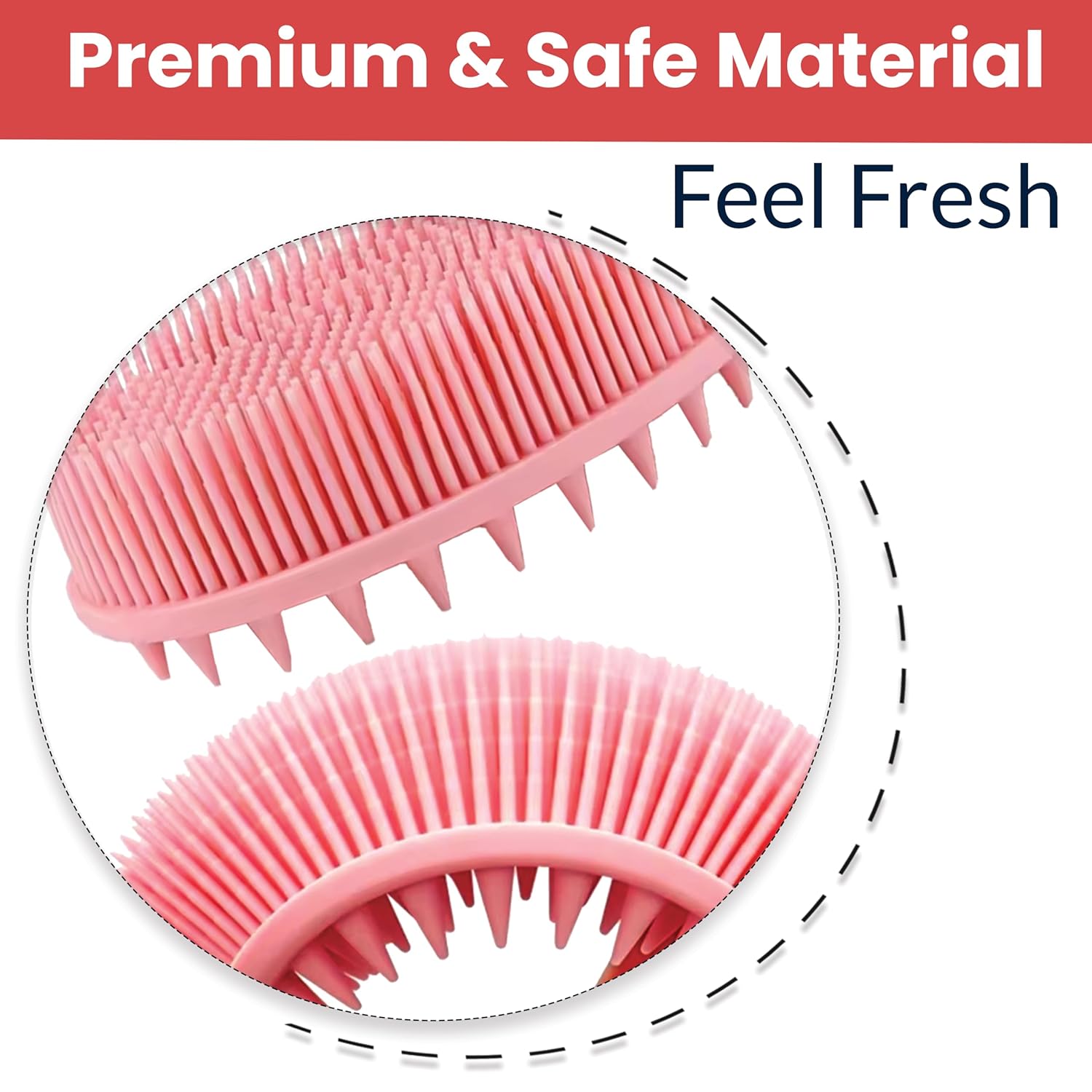 Temparia (1 pc) silicon body scrubber for bathing - exfoliator bath brush for face and body wash - nutritional cleaning and exfoliating skin Temparia (1 pc) silicon body scrubber for bathing - exfoliator bath brush for face and body wash - nutritional cleaning and exfoliating skin