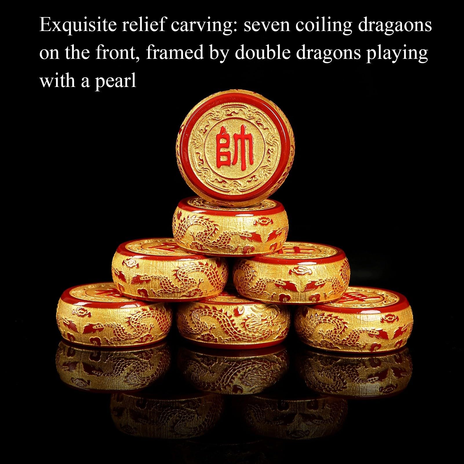 Set di scacchi cinesi pieghevoli Xiangqi con pezzi degli scacchi in legno