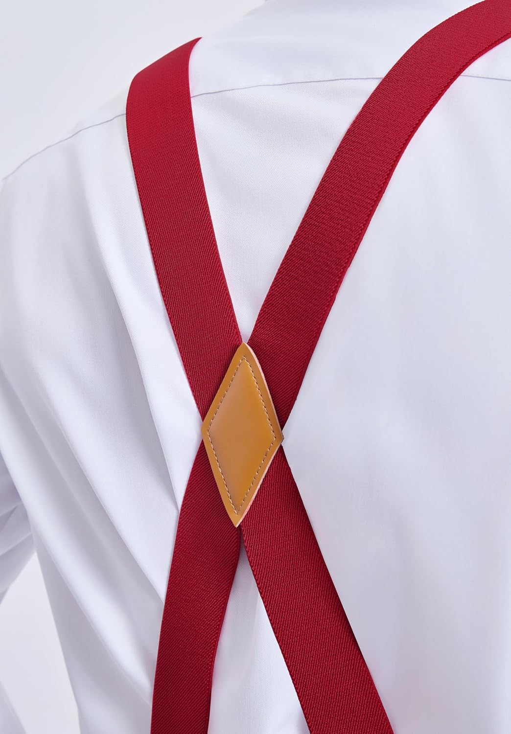 HISDERN Bow Tie and Suspenders for Men Elastic X-Back Suspender and Bowtie Set Adjustable Braces for Wedding Tuxedo