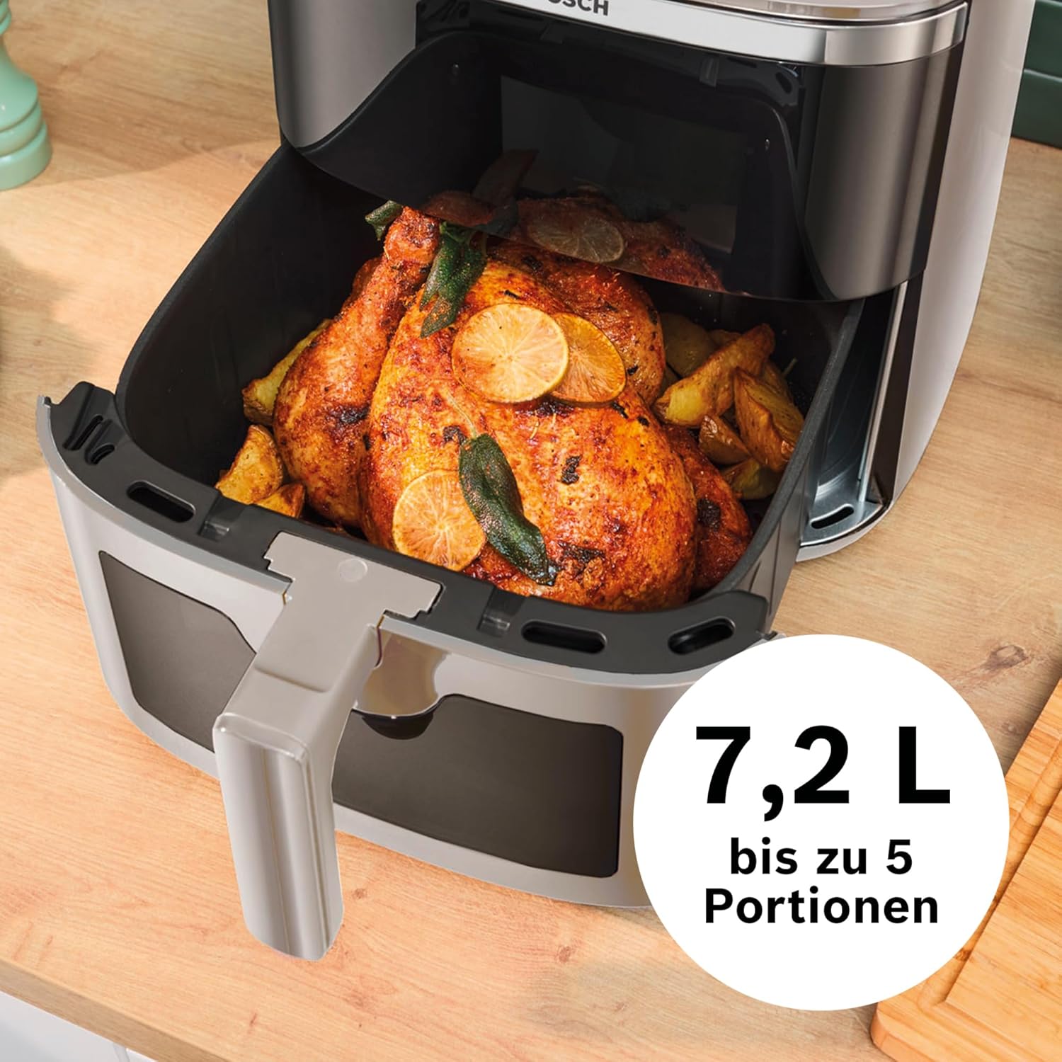 الأصلي - بوش مقلاة هوائية سلسلة 6 XXL، MAF671C0، سعة 7.2 لتر، ... - view 3