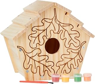 Melissa & Doug 13101 Build-Your-Own Wooden Toy Birdhouse Arts and Crafts Craft Kits: Created By Me, Made Easy and More 3+ Gift for Boy or Girl, Multicolor, 26 cm*44.4 cm*34.2 cm