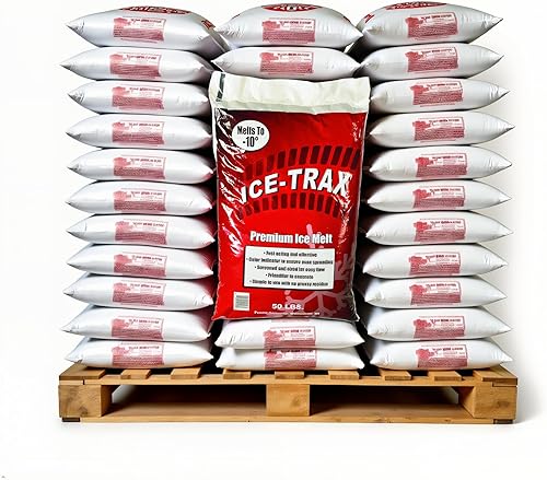 Vista 6 de Derretimiento de hielo de alta calidad, azul (bolsa de 50 libras), derretidor de hielo de acción rápida de grado industrial para aceras, entradas