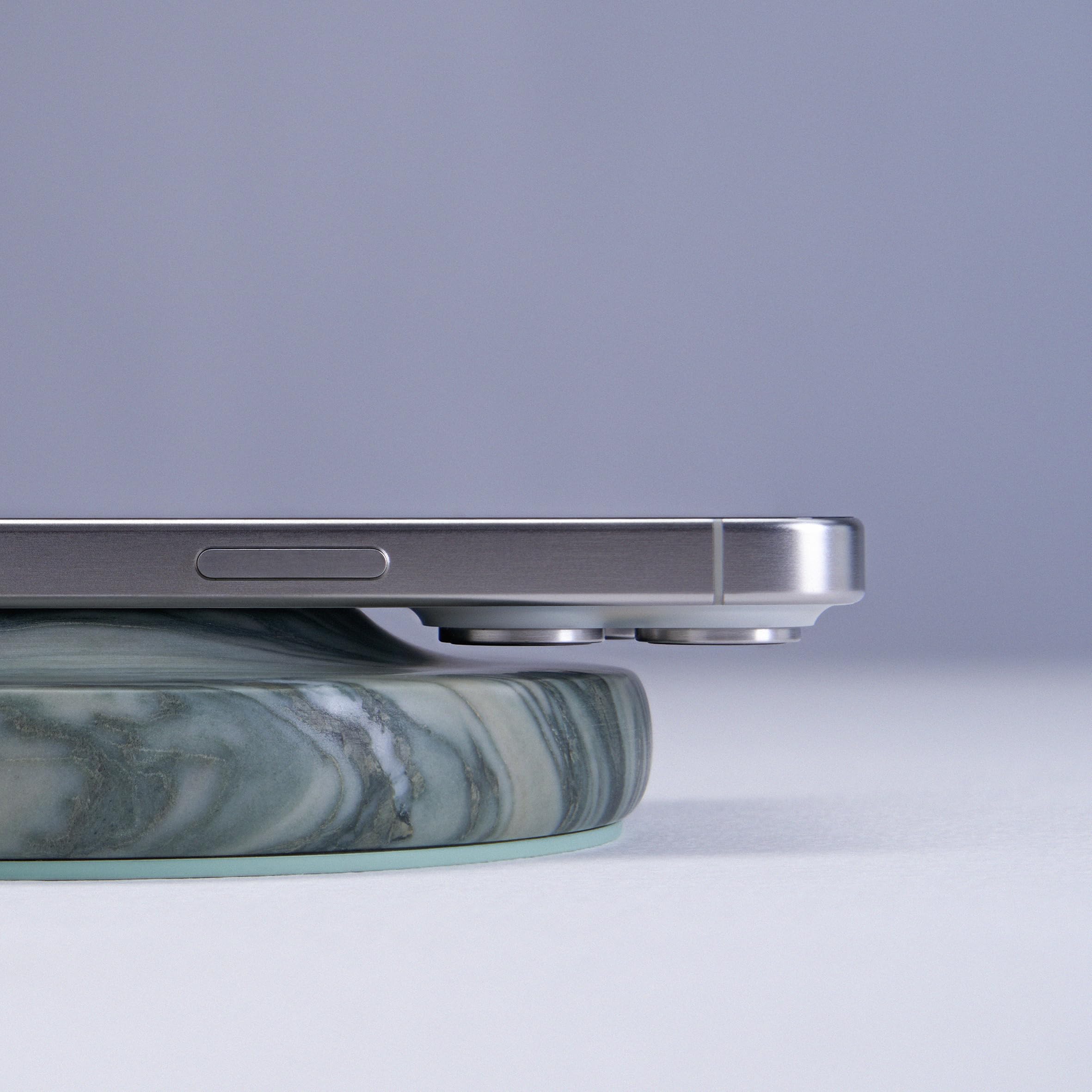 Einova Classic Stone – Marble Wireless Charging Pad Pine Verde Alpi Marble - Dettaglio