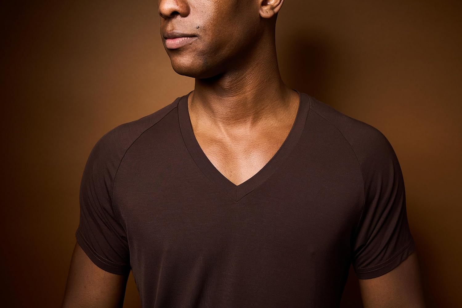 Mr. Davis Men's Bamboo Viscose Traditional Cut V Neck - Stylish Undershirts with Stretch Fabric for a 3 Pack - Image 5