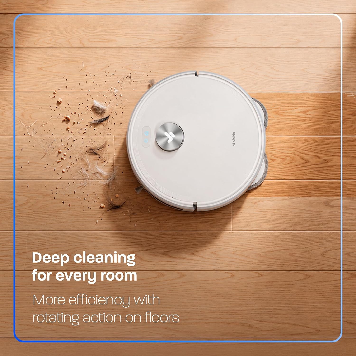 V50 PRO Robot Vacuum and Mop, 10,000Pa Suction, Self-Emptying Base, 360° LiDAR Navigation, Dual Rotating Mops, App/Alexa/Google Control, Ideal for Pet Hair, Carpet & Hard Floors image 6