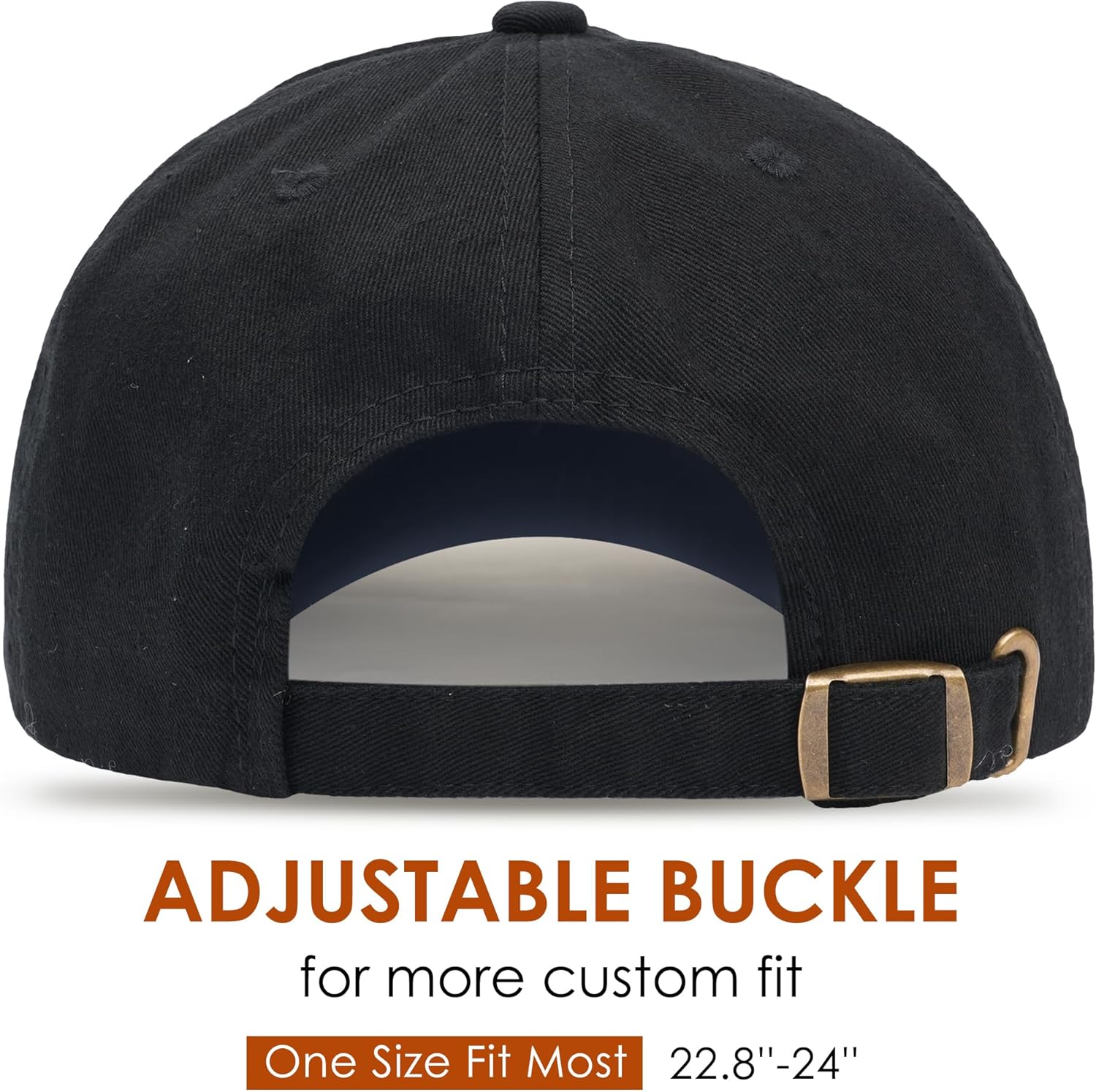 Baseball Cap for Men Women Distressed Golf Dad Hat Adjustable Washed Cotton Baseball Hat Unisex - Image 3