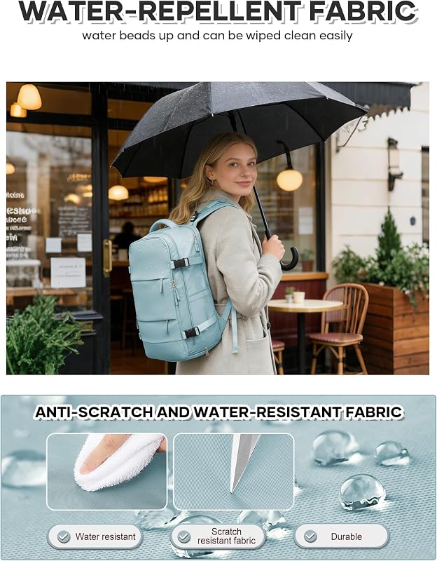 Rucsac de bagaj de mână cu vacuum BJLFS pentru Ryanair, cu sistem de vidare, compartiment pentru laptop de 14 inchi, 40x30x20 cm, 40x20x25 cm, cu pompă inclusă