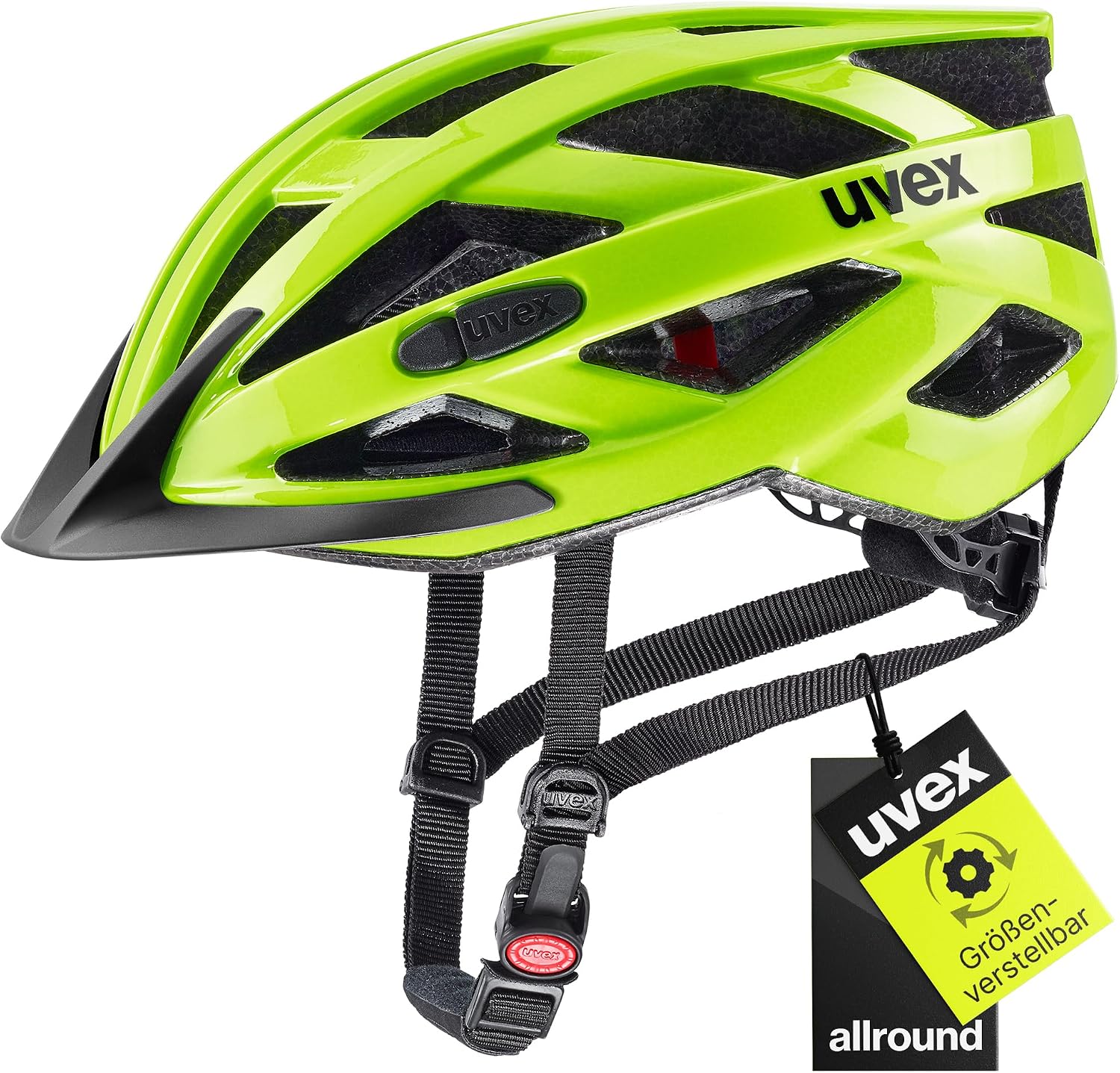 uvex i-vo 3D Fahrradhelm, Black, 52-57 cm | individuelle Größenanpassung
