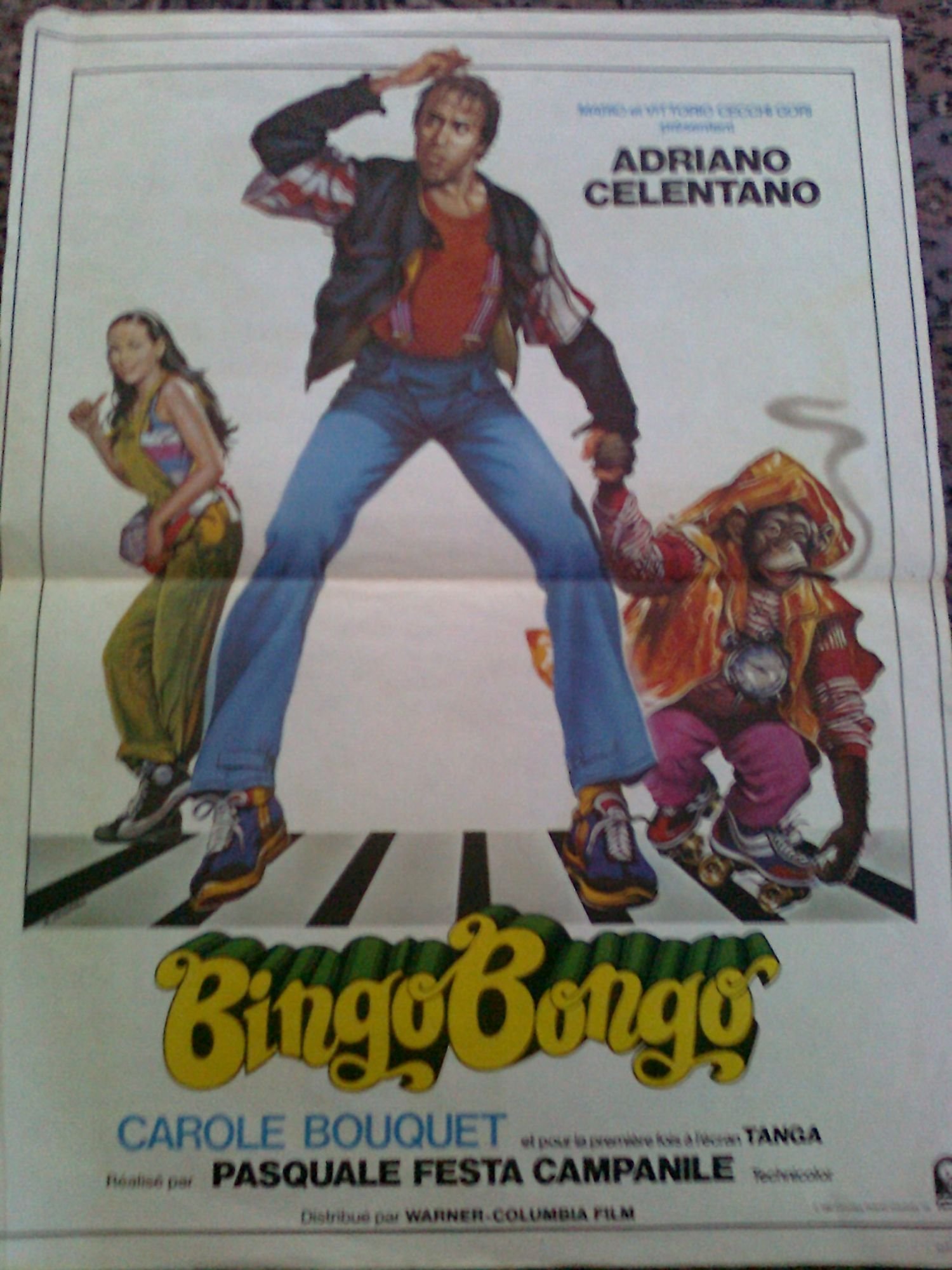 Affiche Cinéma Bingo Bongo Adriano Celentano 1983 Édition Rare PO