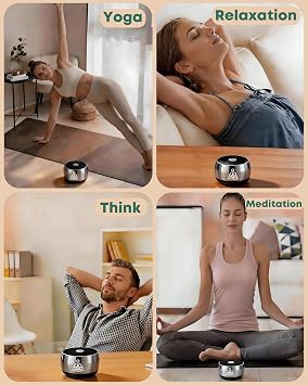 Sound Frequency Machine,PUVIDJUT Meditation Tone Healing Device - Solfeggio Bath for Yoga, Mindfulness,Meditation Singing Therapy System of Chakra and Stress