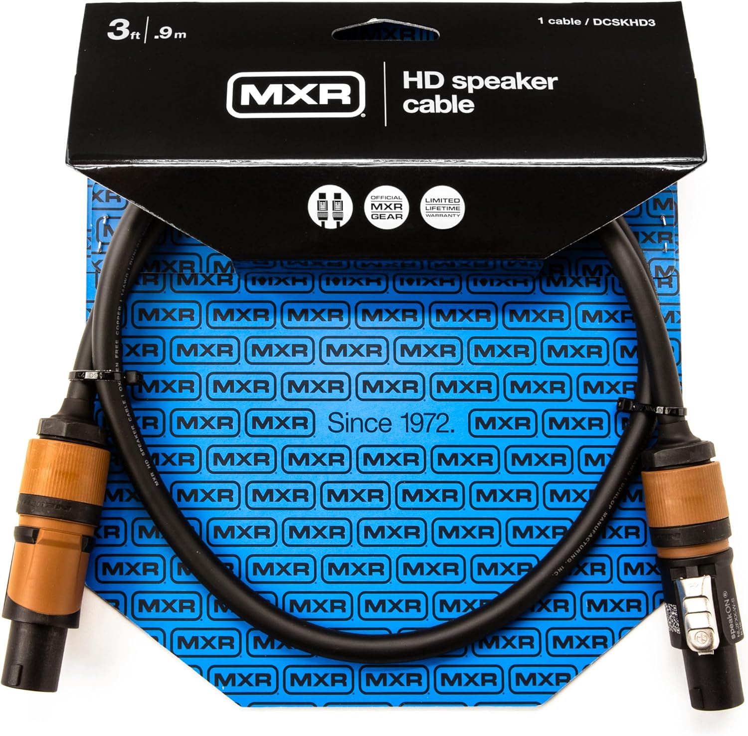MXR Heavy Duty Speakon 3 ft Speaker Cable 3 ft|0.9 m (DCSKHD3)