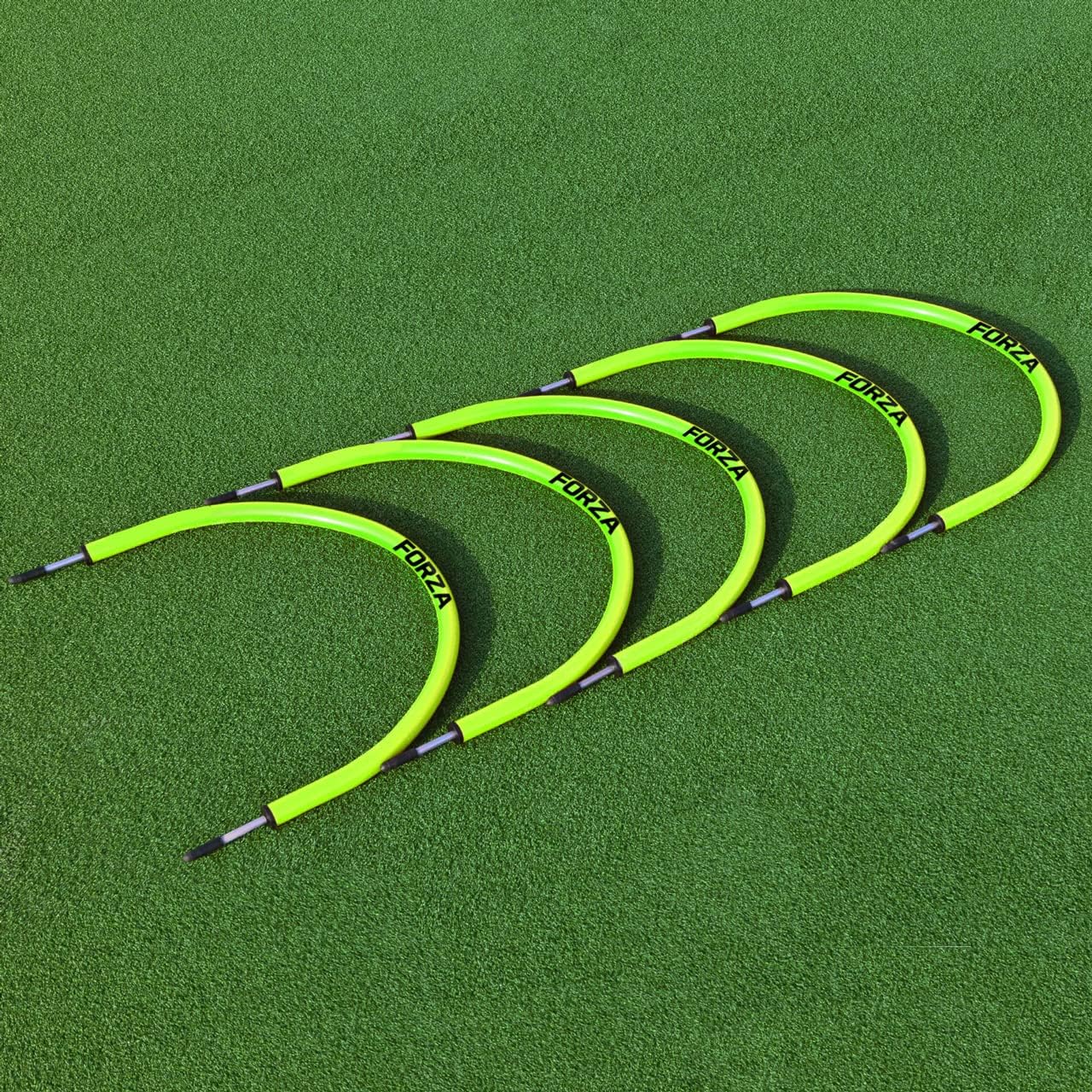 FORZA Soccer Training Passing Arcs - Improve Your Passing Accuracy - 5 or 10 Pack - High Visibility Fluorescent Color Options