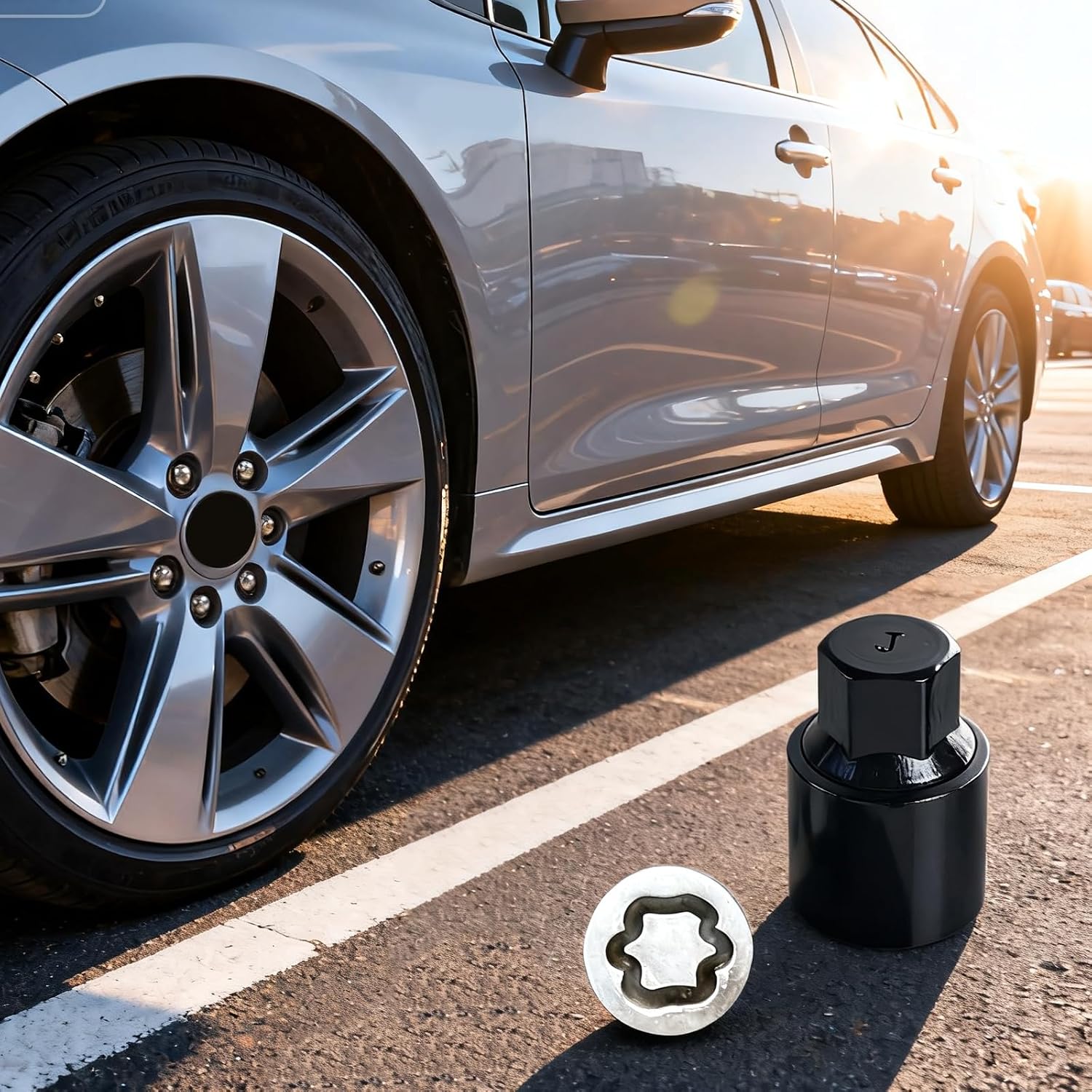 Wheel Locking Lugs Nut Removal Steel Security Lugs Socket for Enhanced Hub Protections Wheel Nut Removal Socket Set