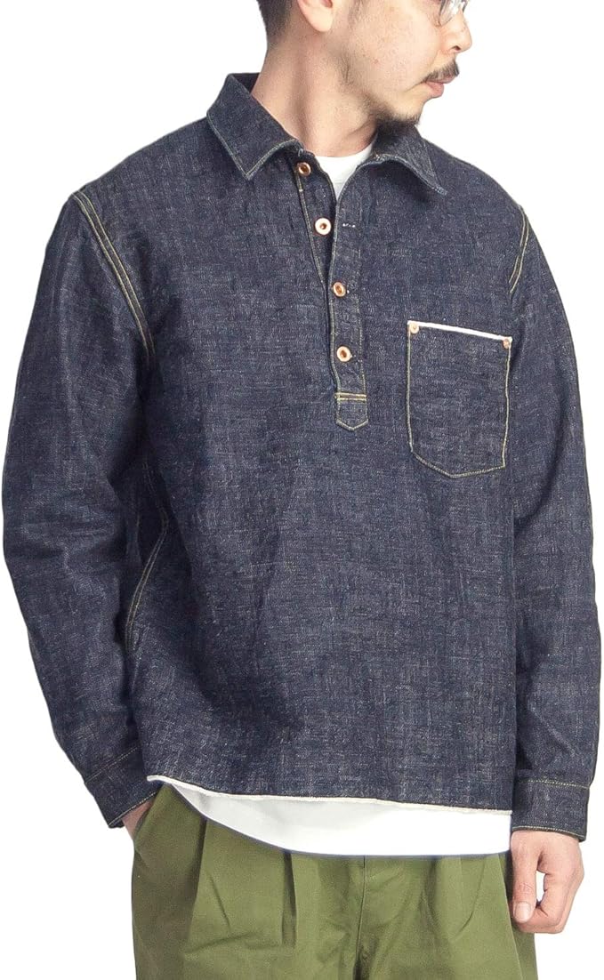 Amazon Fob Factory Fobファクトリー Gl3セルビッチデニム プルオーバーデニムジャケット 日本製 メンズ コート ジャケット 通販