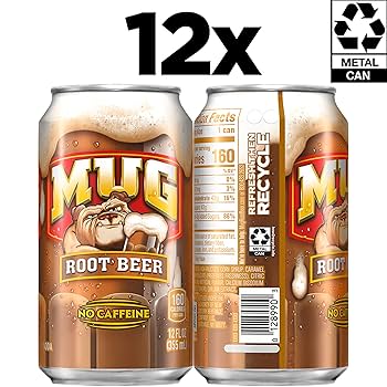 Amazon.com : Mug Root Beer Cans (12 Count, 12 Fl Oz Each