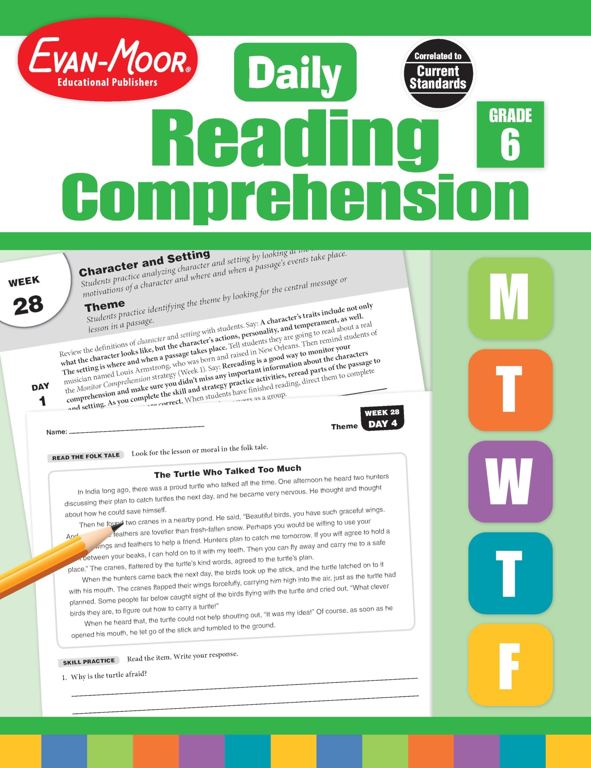 Daily Reading Comprehension, Grade 6