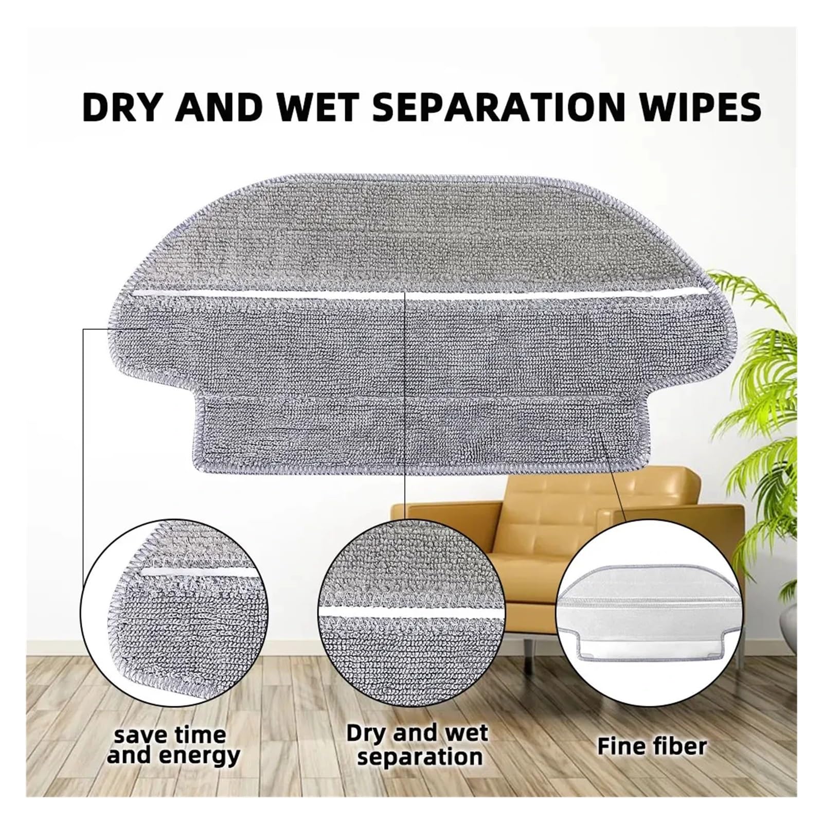rqhdd Vacuum Attachment Compatible with Xiaomi Mi Robot Vacuum Mop 2S / Mop P/Mop Pro / XMSTJQR2S / STYTJ02YM Replacement Parts Main Side Brush Hepa Filter Mop(SET15)