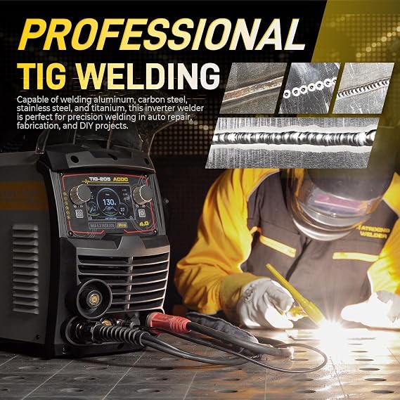 MATRIXINGWELDER TIG-205 PRO 205A AC/DC TIG Welder 10-in-1 Pulse 110/220V