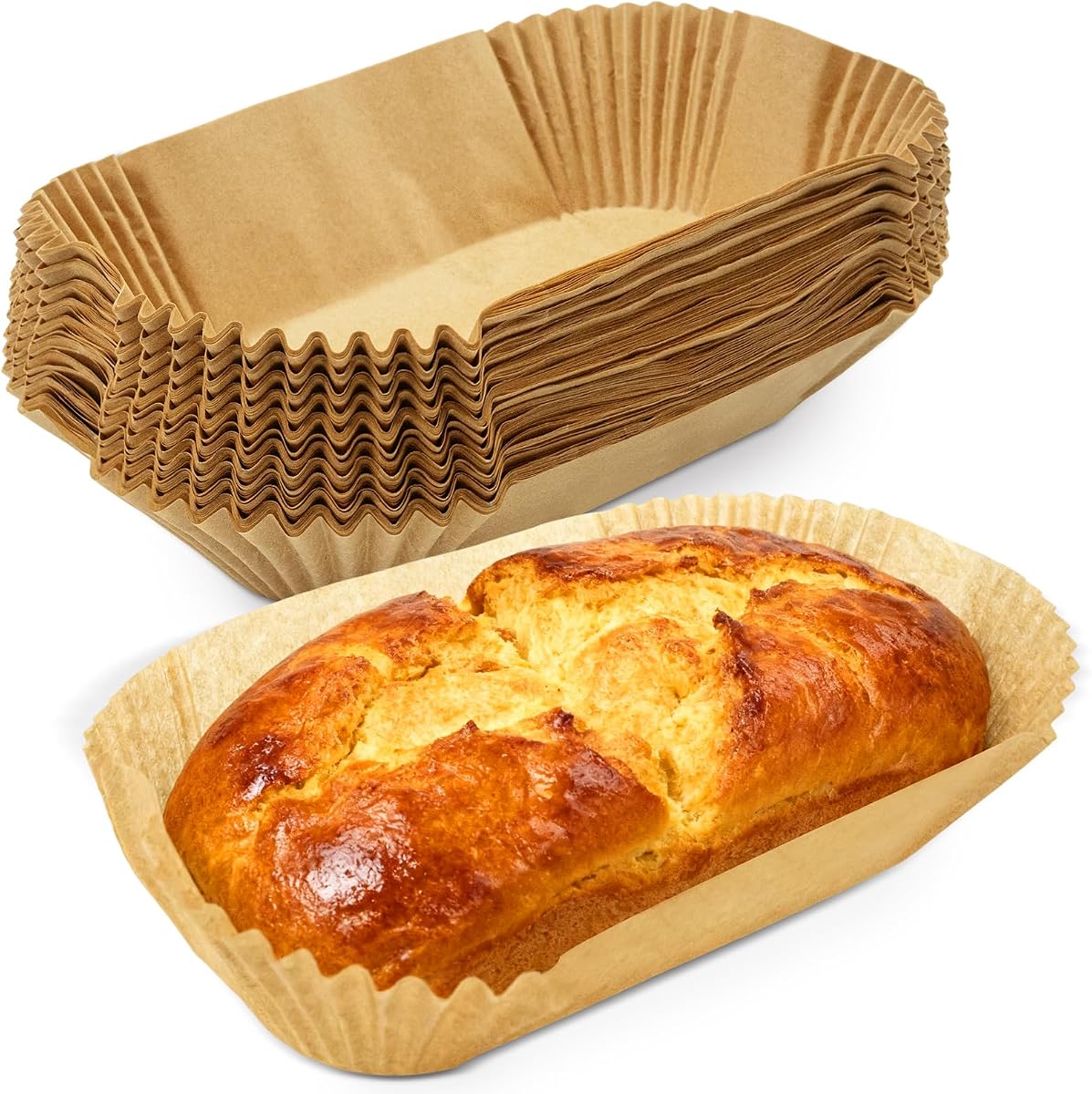 200 Pack Loaf Pan Parchment Liners | 9" x 5" Non-Stick Bread Pan Liners, Disposable Loaf Pans Paper for Baking Bread, Cookies, Toasts and Cakes