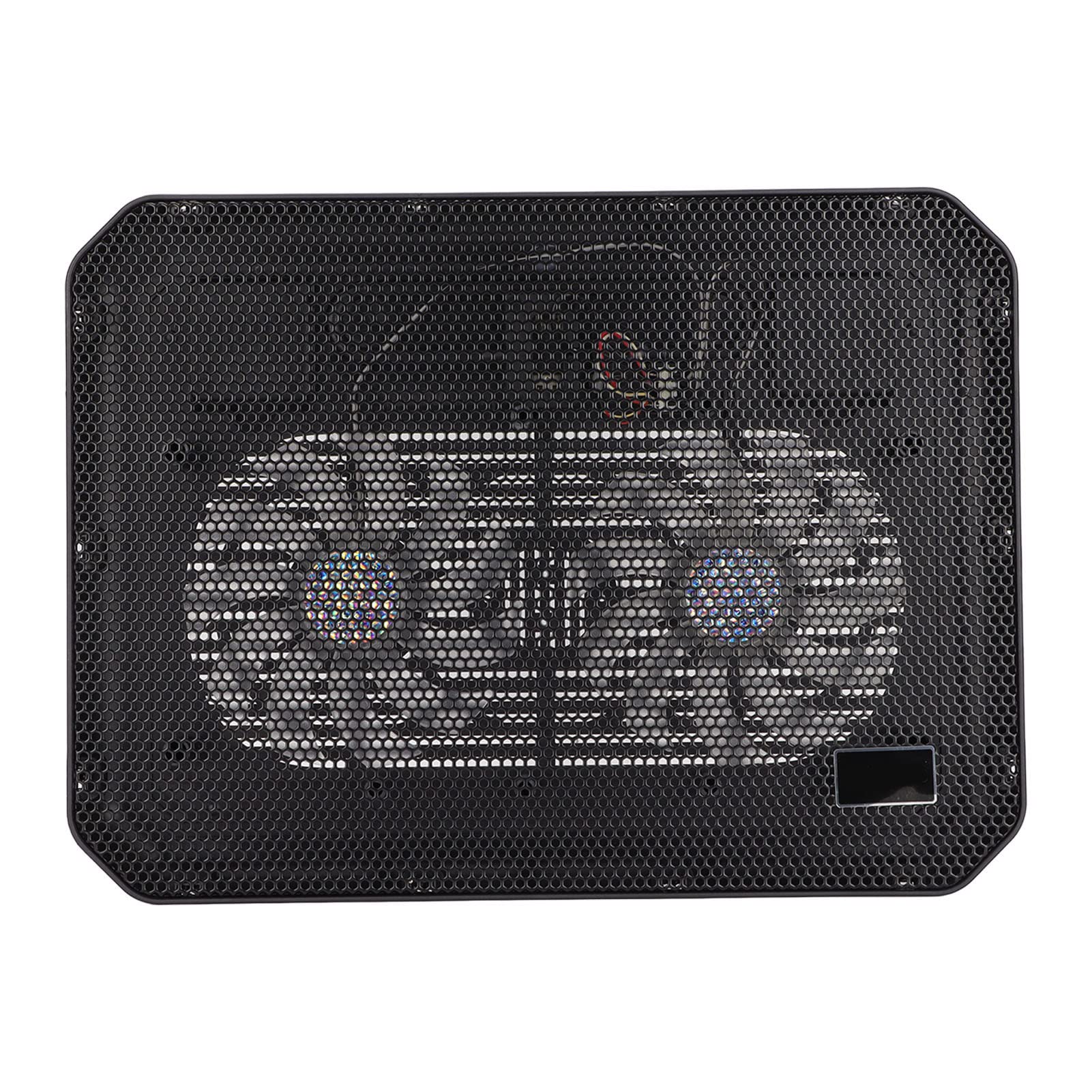 Base di raffreddamento per laptop Doppie ventole Angolo ergonomico Dissipazione rapida del calore Porta USB Dispositivo di raffreddamento silenzioso per laptop fino a 17 pollici