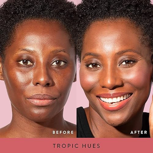 Vista 64 de LAURA GELLER NEW YORK Blush-n-Brighten - Rubor horneado marmoleado - Tono Pink Buttercream (crema de mantequilla rosada), acabado natural ligero 01