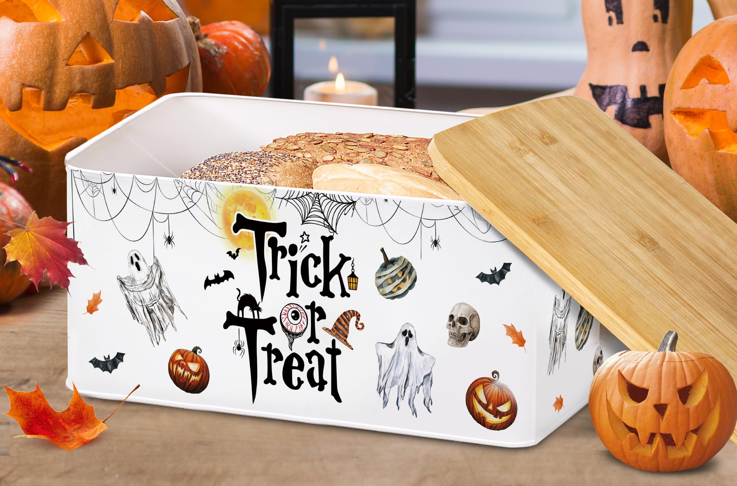 Amazon.co.jp: Hexagram Hallween Decor ブレッドボックス トリック