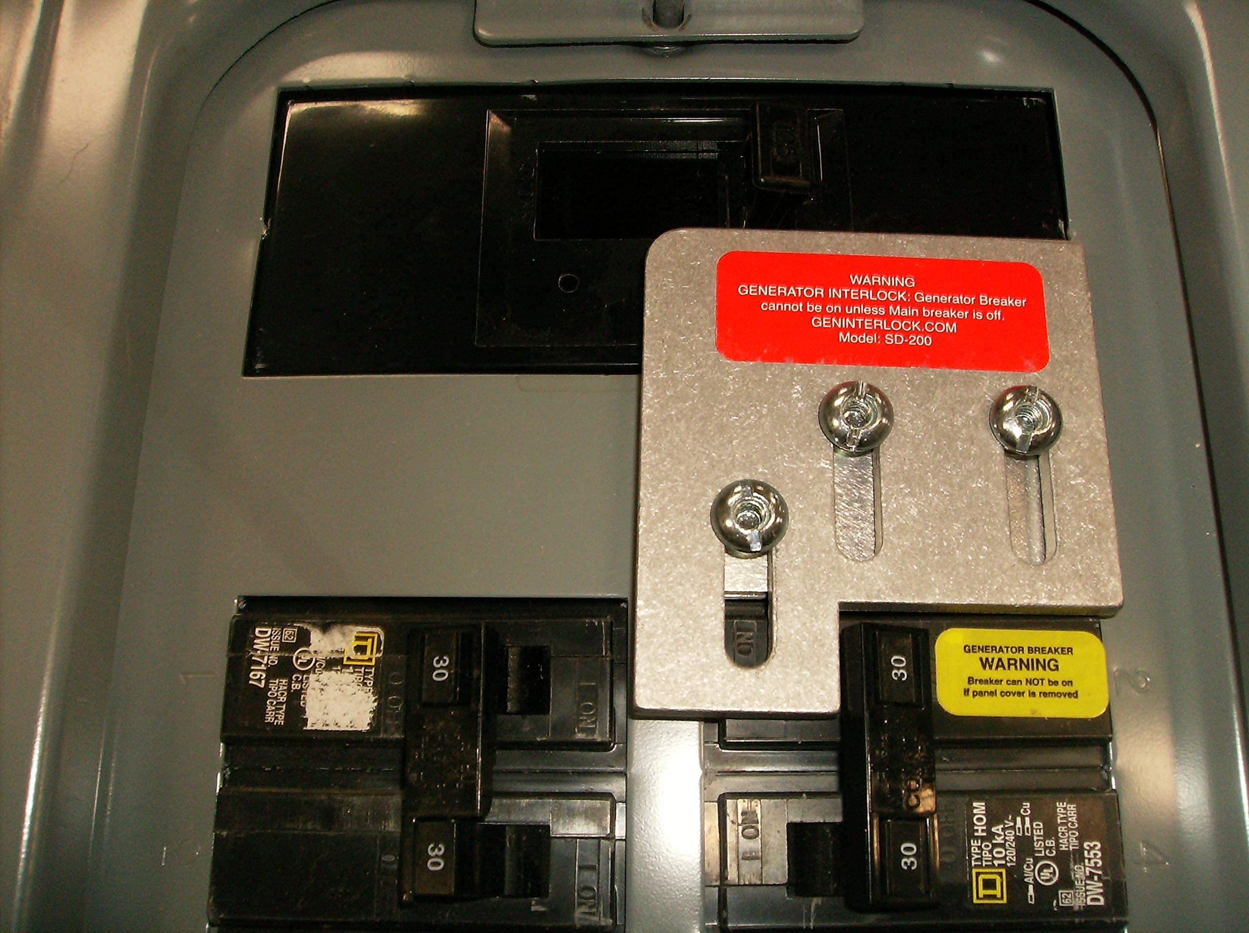 GenInterlock SD200A Square D Electrical Panels Interlock Kit for Safe