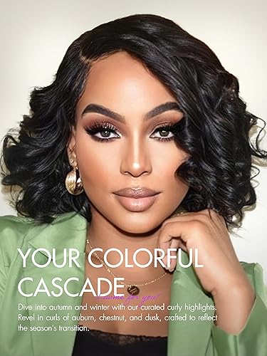 Miniatura 2 de LUVME HAIR Peluca de cabello humano rizado con parte lateral enrollable, precortada, sin pegamento, 4 x 4, peluca de encaje prearrancada de 12