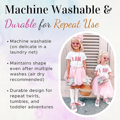 Miniatura 3 de Dancina Tutus clásicos para niña Disfraz, falda de tul a partir de 2-7 años y niñas grandes de 8-13 años