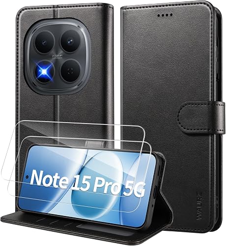 Portefeuille Coque pour Xiaomi Redmi Note 15 Pro 5G WAURZ