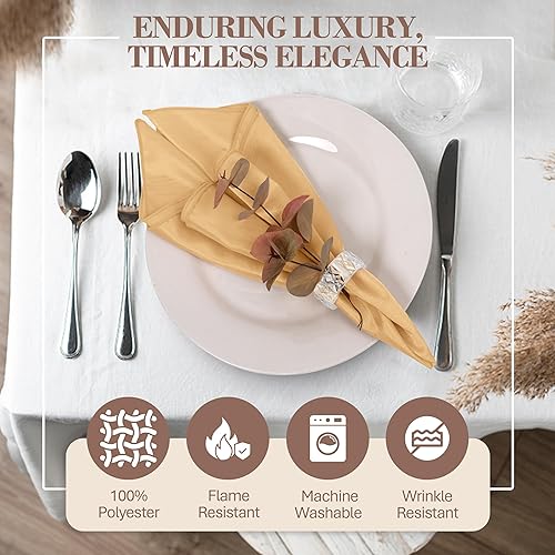 Miniatura 57 de Ultimate Textile -1 docena - Reversible Shantung Satin - Majestic - Servilletas de tela Majestic de 17 x 17 pulgadas color azul pizarra