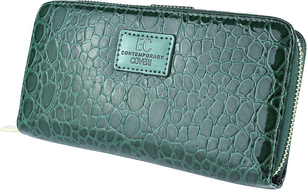 Coveri porta carte di credito in similpelle portafogli da donna Verdone Cocco 005