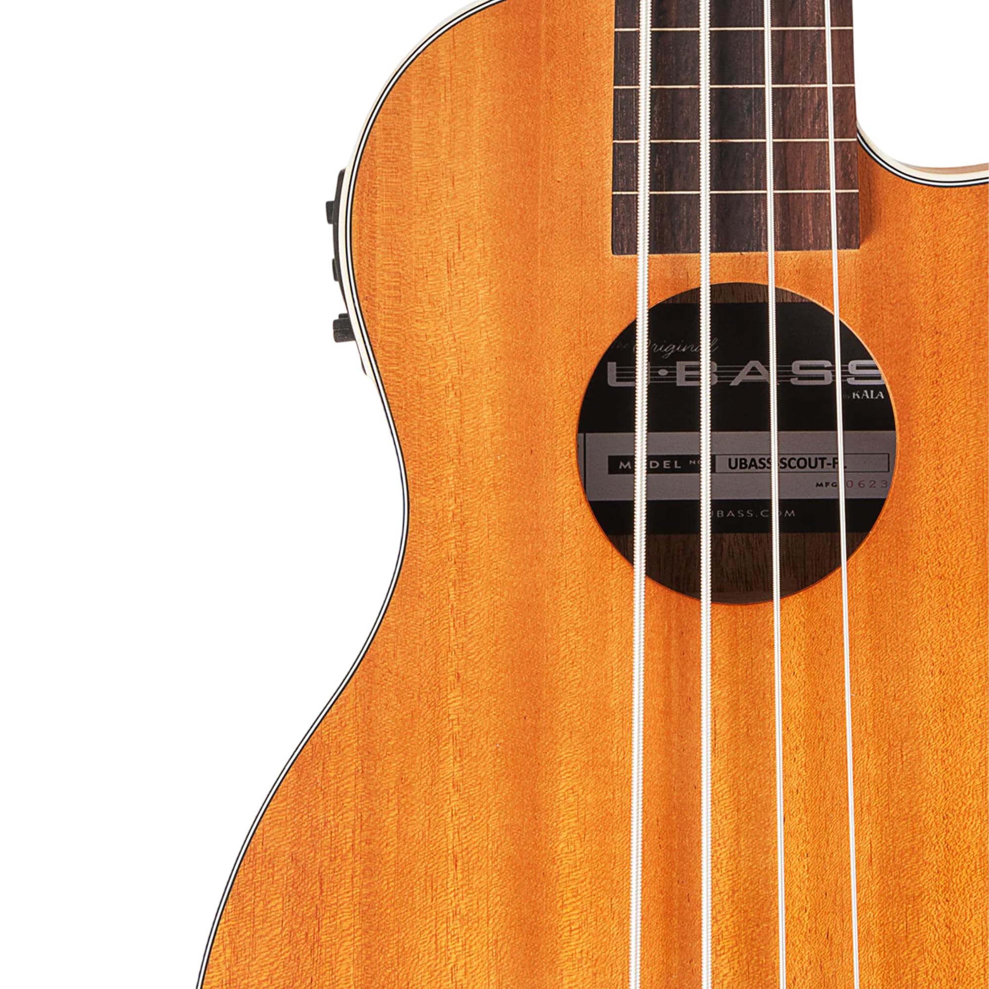 Kala UBASS-SCOUT-FL Scout Fretless U-Bass Ukulele Basso Acustico-Elettrico