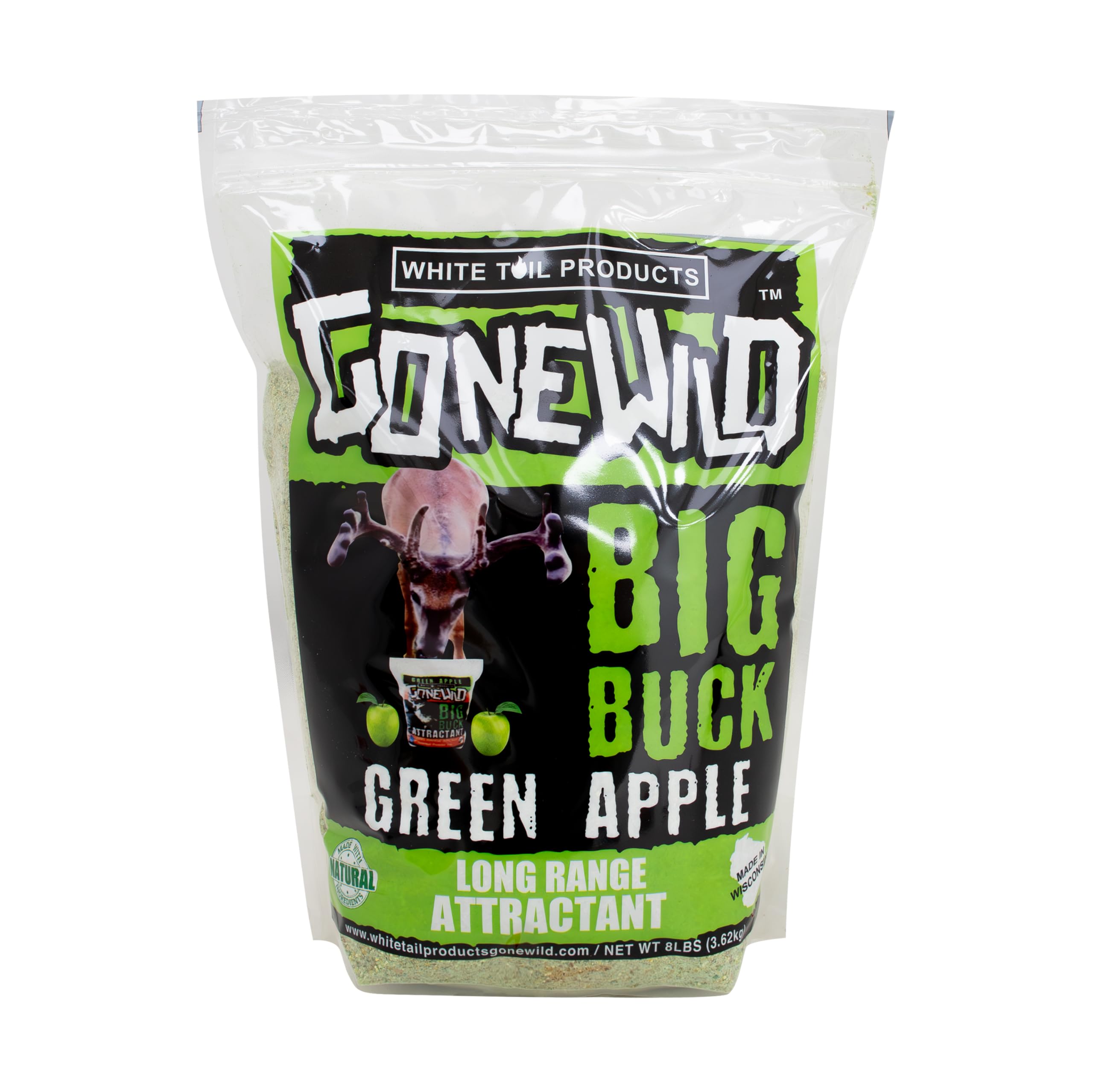 Green Apple Powder Deer Attractant, 8 LB., Premium Deer Attractant, Natural Flavors, G6138
