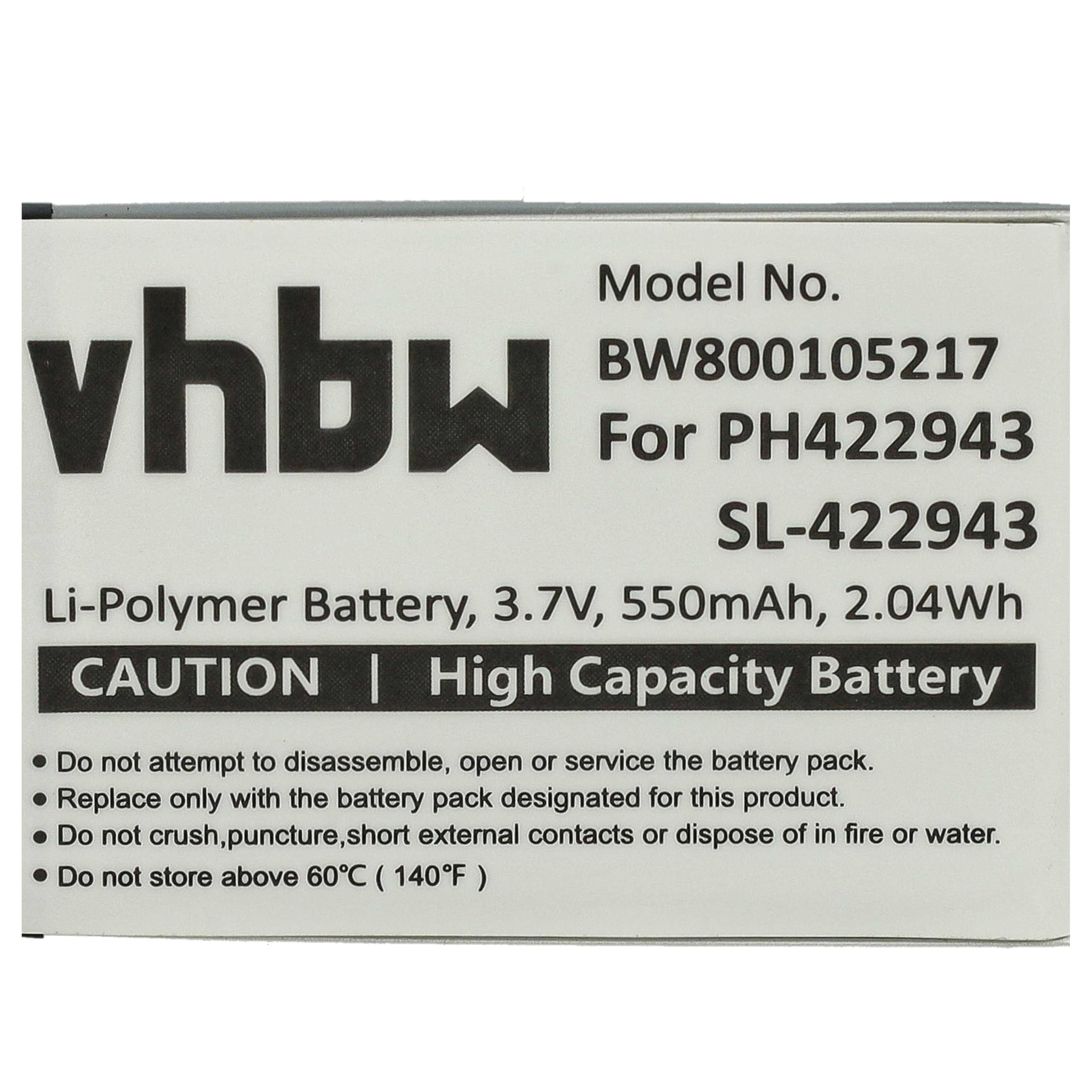 Vhbw Batterie Remplacement Pour AVM NL523446LG Pour Téléphone Fixe Sans