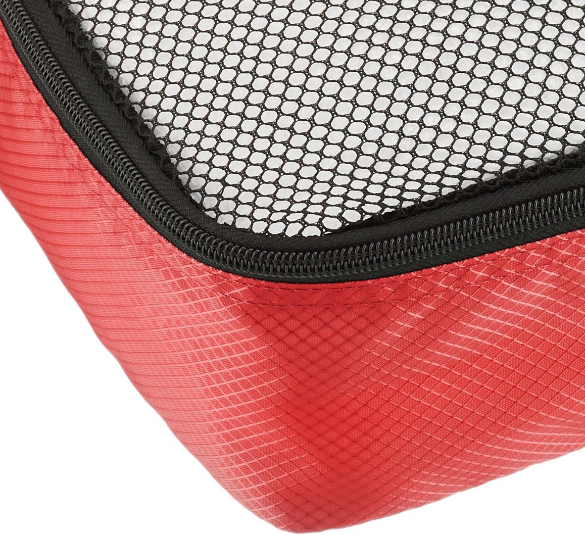  |  Basics Small Packing Travel Organizer Cubes Set , Red - 4-Piece Set | Packing Organizers