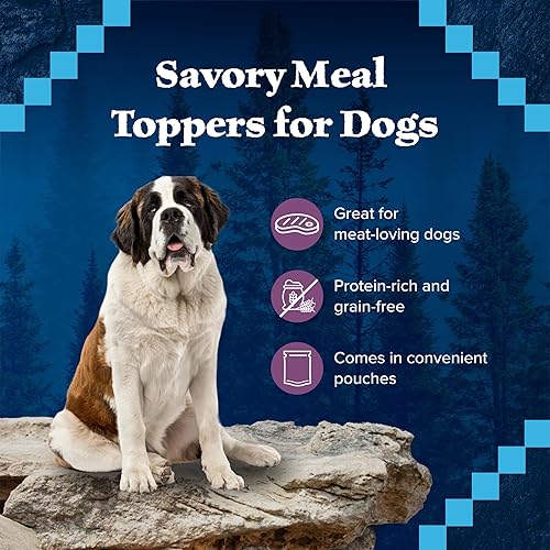 Miniatura 4 de Blue Buffalo Wilderness Trail Toppers Wild Cuts Wet Dog Food, High-Protein & Grain-Free, Made with Natural Ingredients, Chunky Beef Bites in Hearty