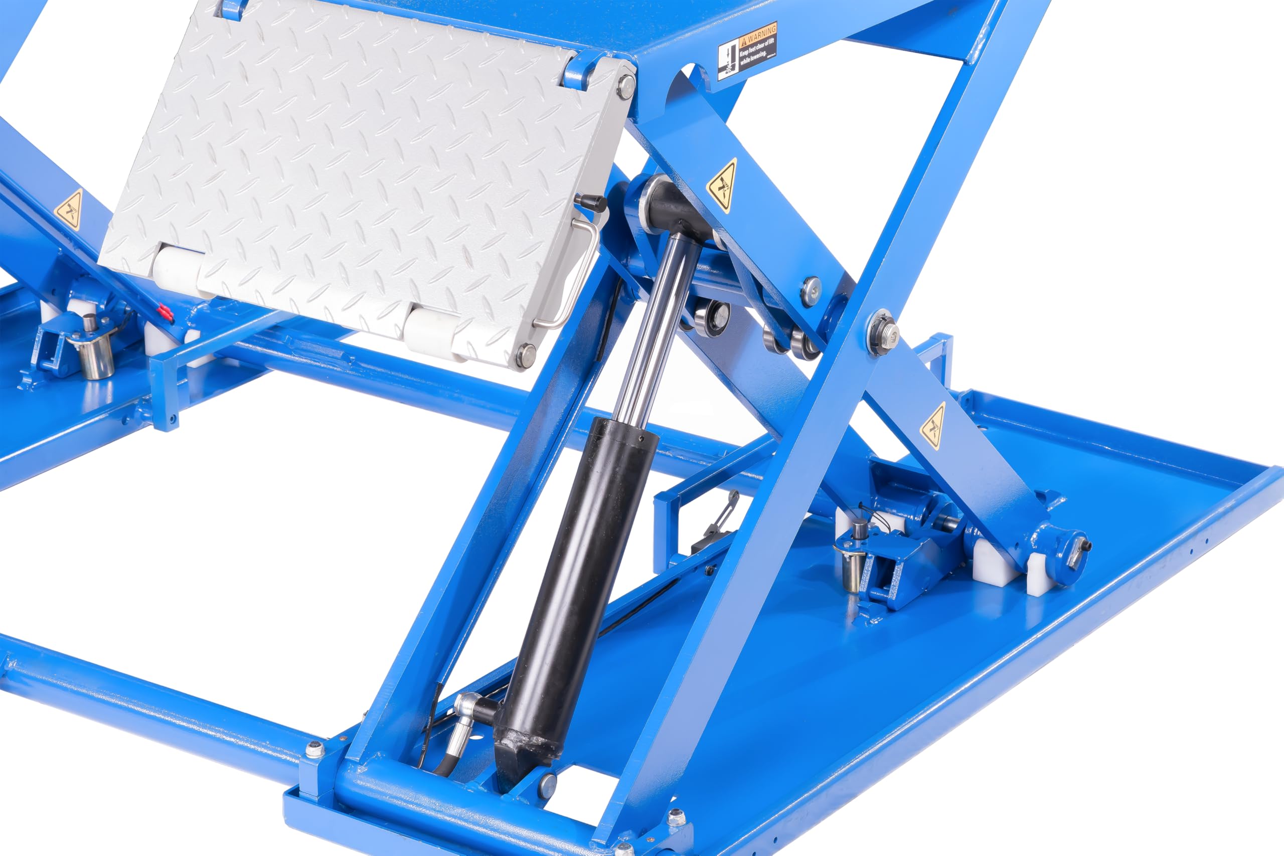 Pont élévateur à ciseaux 3,2 t, électrohydraulique, kit de manœuvre inclus, 230 V, avec déverrouillage électrique automatique
