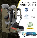 WIPHA Porte-bags bébé, porte-bagages ergonomiques Randonnée avec Sun Canopy, porte sac à dos de randonnée pour tout-petit en sécurité avec grand espace de rangement et poche isolée, siège enfant rembourré réglable