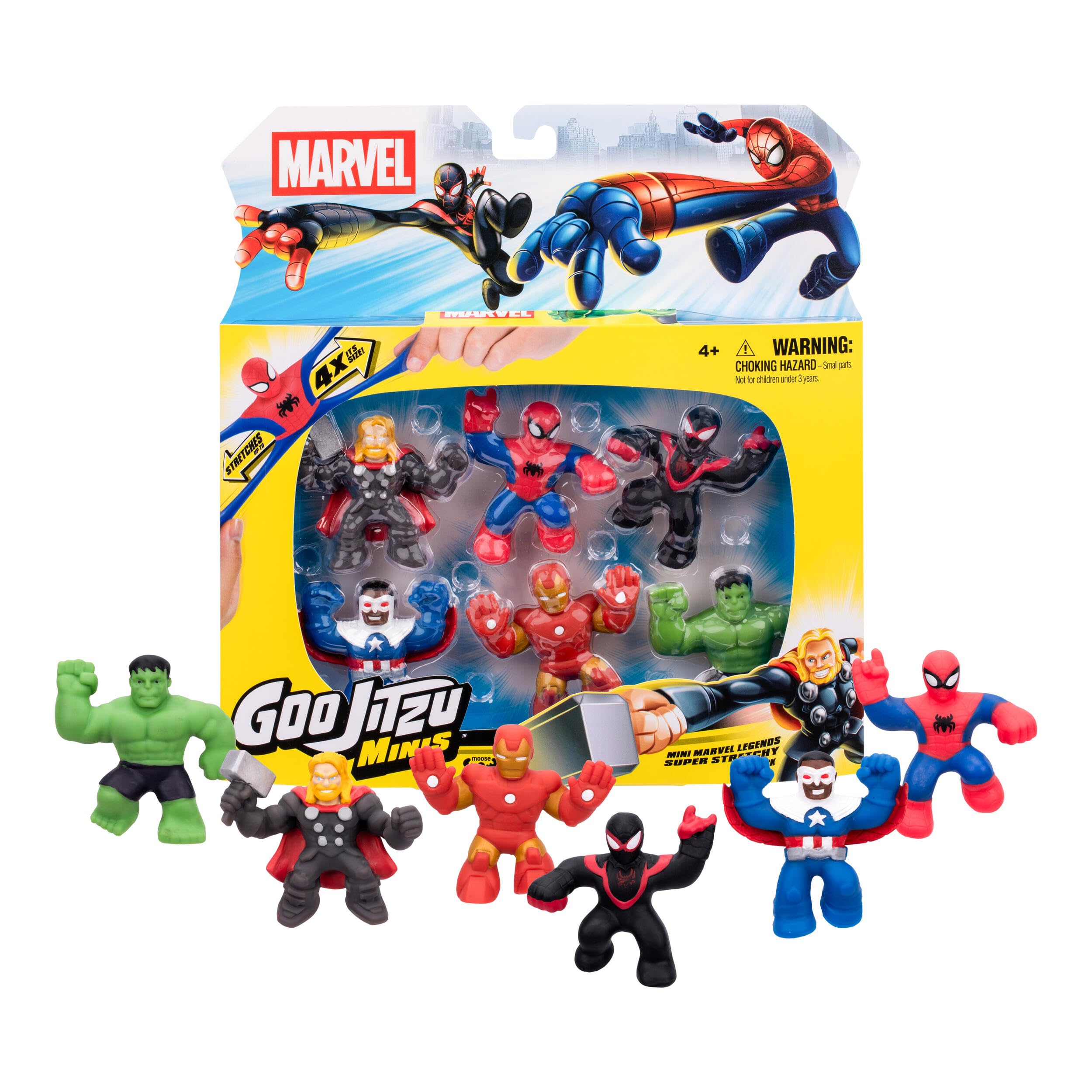 Amazon.co.jp: Goo JIT Zu Marvel Mini スクイーズおもちゃ 6個パック