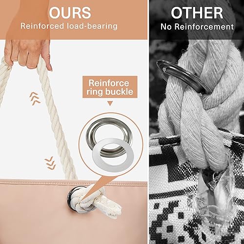 Miniatura 9 de WLLWOO Beach Bags For Women,Extra Large Beach Tote Waterproof Sandproof,Swim Pool Totes Bag Vacation Beach Bag