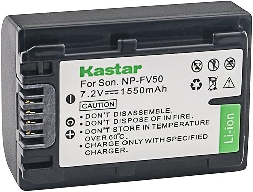 Miniatura 1 de Kastar Batería para Sony NP-FV30 NP-FV40 NP-FV50 y HDR-CX130 HDR-CX180 HDR-CX190 HDR-CX200 HDR-CX210 HDR-CX220 HDR-CX230 HDR-TD30 HDR-XR260 HDR